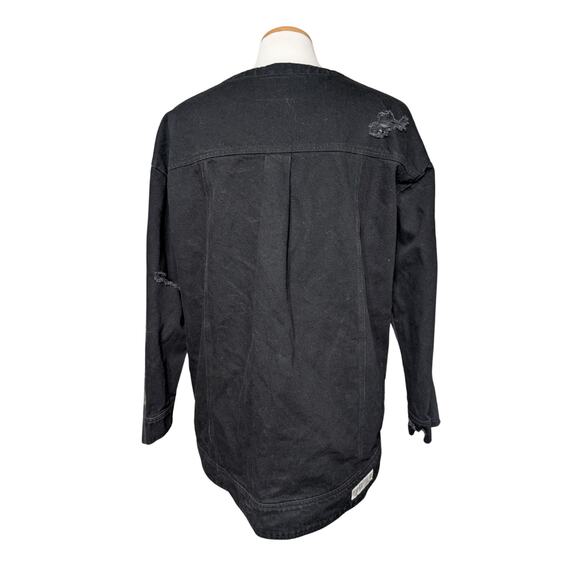 Mostly Heard Rarely Seen Only The Denim On My Back Crewneck Sweatshirt Black - Picture 3 of 8